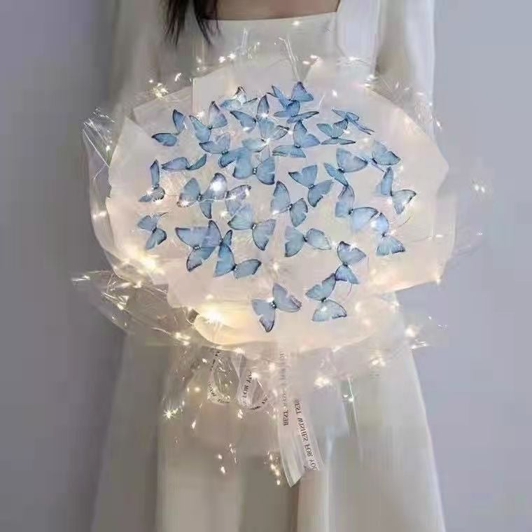 Valentine'S Day Gift Butterfly Bouquet Diy Handmade Material Bag Girlfriends Birthday Gift Girls High Sense - Image 5