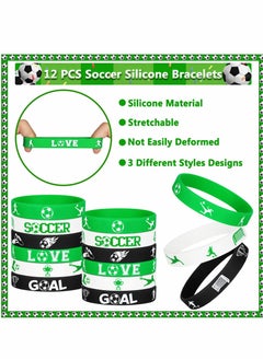 SYOSI Soccer Party Favors Set 80 PCS Soccer Toys Whistle Fidget Spinner Silicone Bracelet Tattoo Stickers Eraser Keychains for Soccer Theme Birthday Party Goodie Bags Fillers Sports Party Supplies  - Image 5