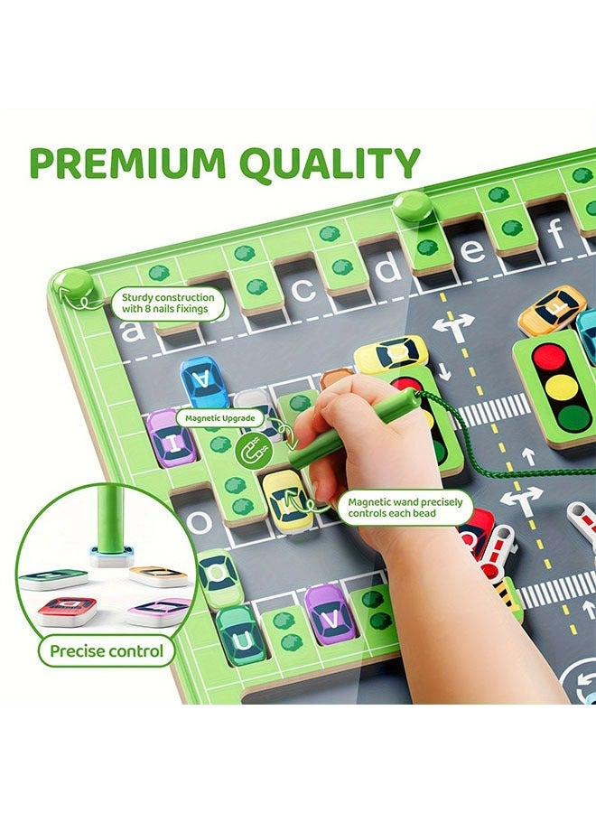 Wooden Magnetic Alphabet Maze Toys | Sensory Travel To Exercise Fine Motor Skills, Ideal Gift For Boys And Girls - Image 4