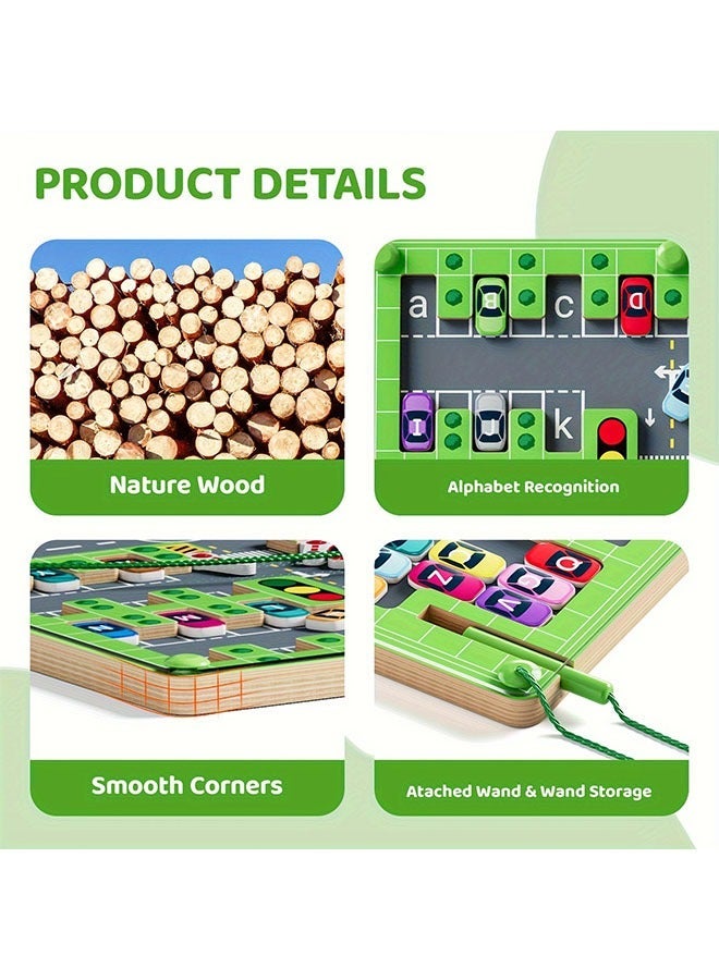 Wooden Magnetic Alphabet Maze Toys | Sensory Travel To Exercise Fine Motor Skills, Ideal Gift For Boys And Girls - Image 5