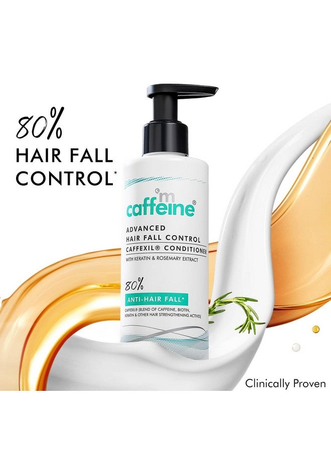 إم كافيين بلسم mCaffeine Advanced Hair Fall Control Caffexil® مع مستخلصات الكيراتين والبيوتين وإكليل الجبل | 80% من التحكم في تساقط الشعر | يقلل من التقصف ويحسن النعومة واللمعان | للرجال والنساء - 250 مل - Image 2