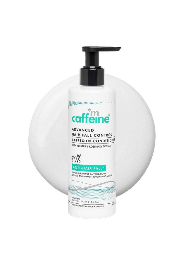 إم كافيين بلسم mCaffeine Advanced Hair Fall Control Caffexil® مع مستخلصات الكيراتين والبيوتين وإكليل الجبل | 80% من التحكم في تساقط الشعر | يقلل من التقصف ويحسن النعومة واللمعان | للرجال والنساء - 250 مل - Image 1