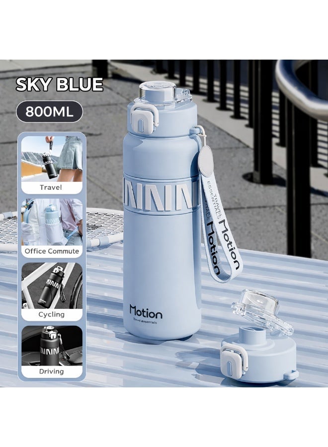 MOTION 800ml Vacuum Insulated Water Bottle – 316 Stainless Steel Inner, Double Wall Thermal Insulation, Leak-Proof, Wide Mouth, Stylish Design - Image 2