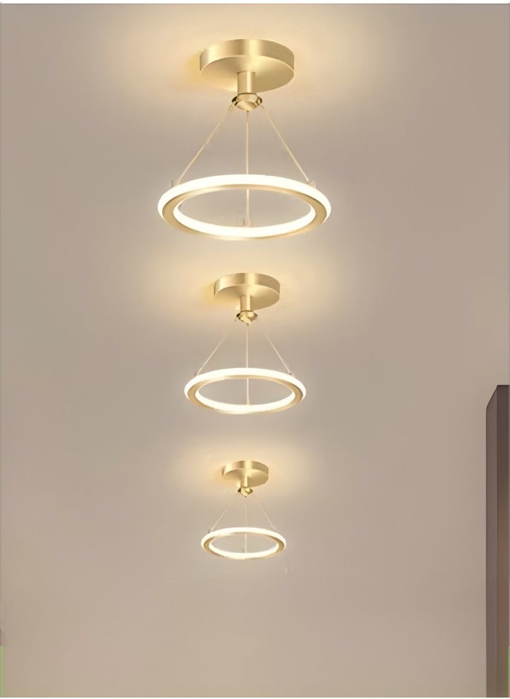 DUNISO LED ceiling light, white light hallway light, modern ceiling light, 19W, energy saving, easy to clean, suitable for corridors, living rooms, bedrooms, kitchens, diameter 20cm  - Image 1