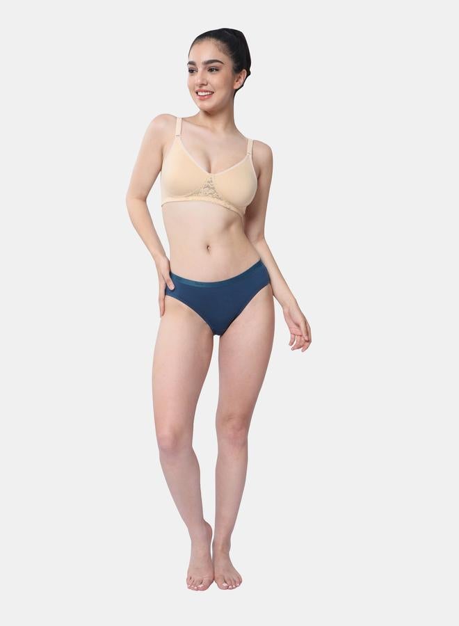 Envie Padded Cotton Lace Insert Bra - Image 3