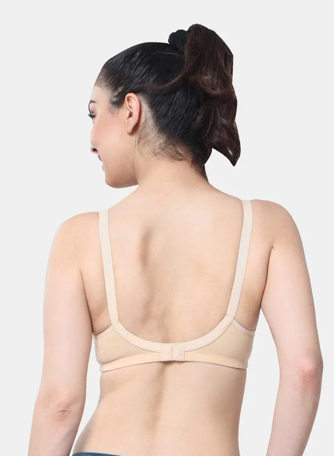Envie Envie Padded Cotton Lace Insert Bra
