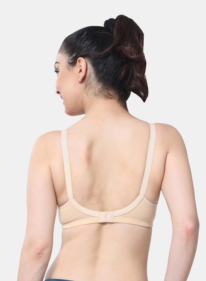 Envie Padded Cotton Lace Insert Bra - Image 2