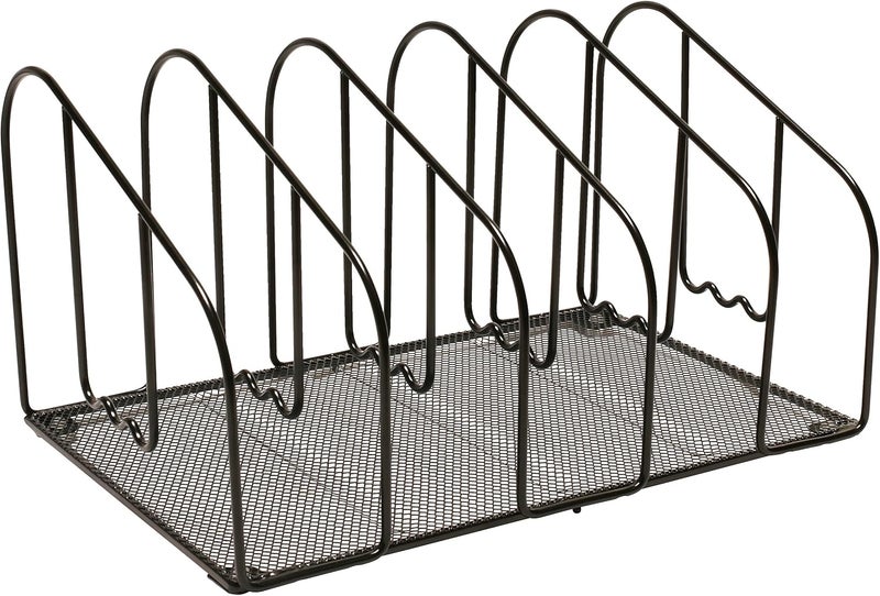 Deco Brothers File Sorter Organizer for Desk, 5 Sections, Black - Image 4