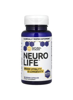Natural Stacks Natural Stacks, Neuro Life, 60 Vegan Capsules  - Image 1