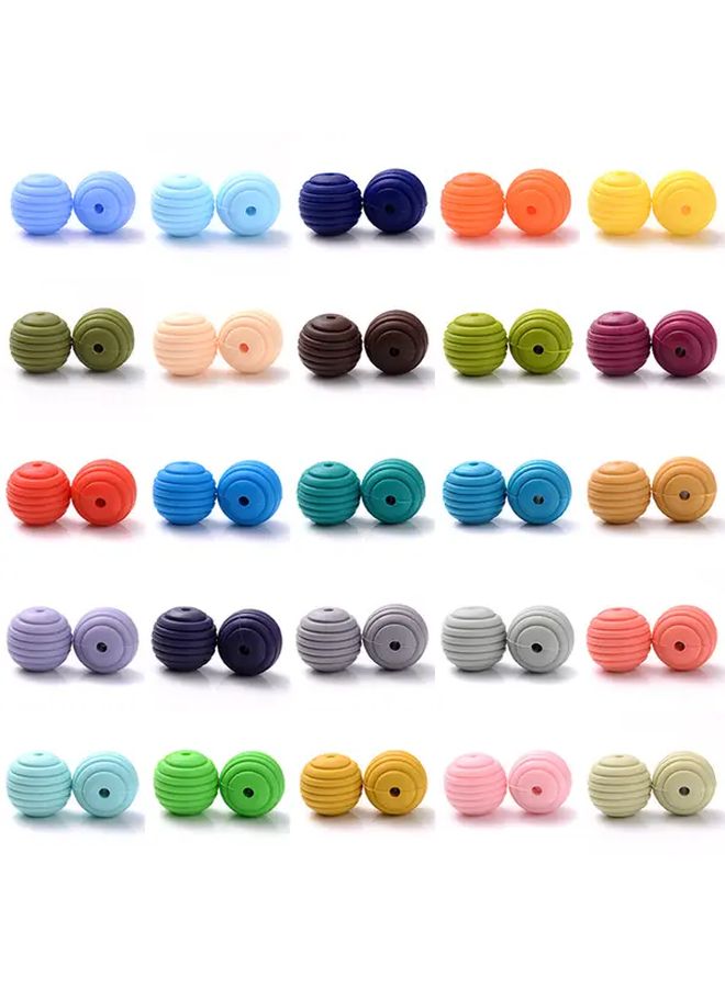 10 Pack 15mm Color 28 Silicone Beads For DIY Jewelry Making Crafts - Image 4