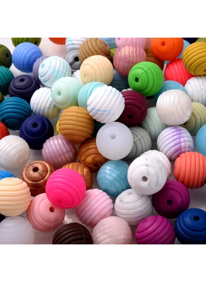 10 Pack 15mm Color 28 Silicone Beads For DIY Jewelry Making Crafts - Image 3