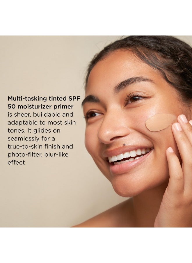 IMAGE SKINCARE , Prevention+ Daily Perfecting Primer Spf 50, Tinted Zinc Oxide Face Priming Sunscreen Lotion, Leaves No White Cast, 1 Oz  - Image 3