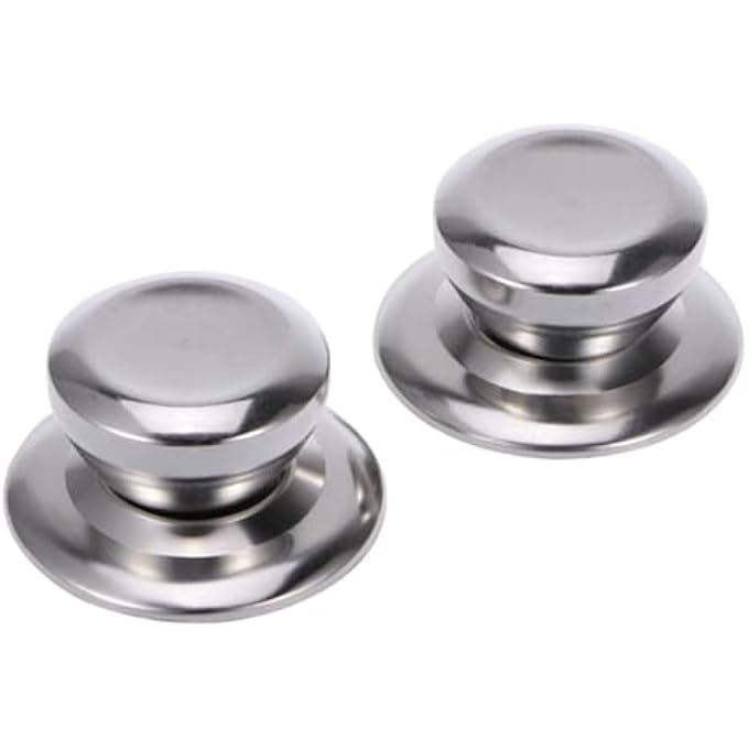 Bukela 2Pcs Stainless Steel Pot Knobs Replacement Pot Lid Universal Lid Knob AntiScalding Cookware Lidpot Handle For Home Kitchen - Image 3