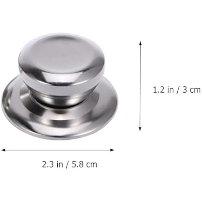 Bukela 2Pcs Stainless Steel Pot Knobs Replacement Pot Lid Universal Lid Knob AntiScalding Cookware Lidpot Handle For Home Kitchen - Image 4