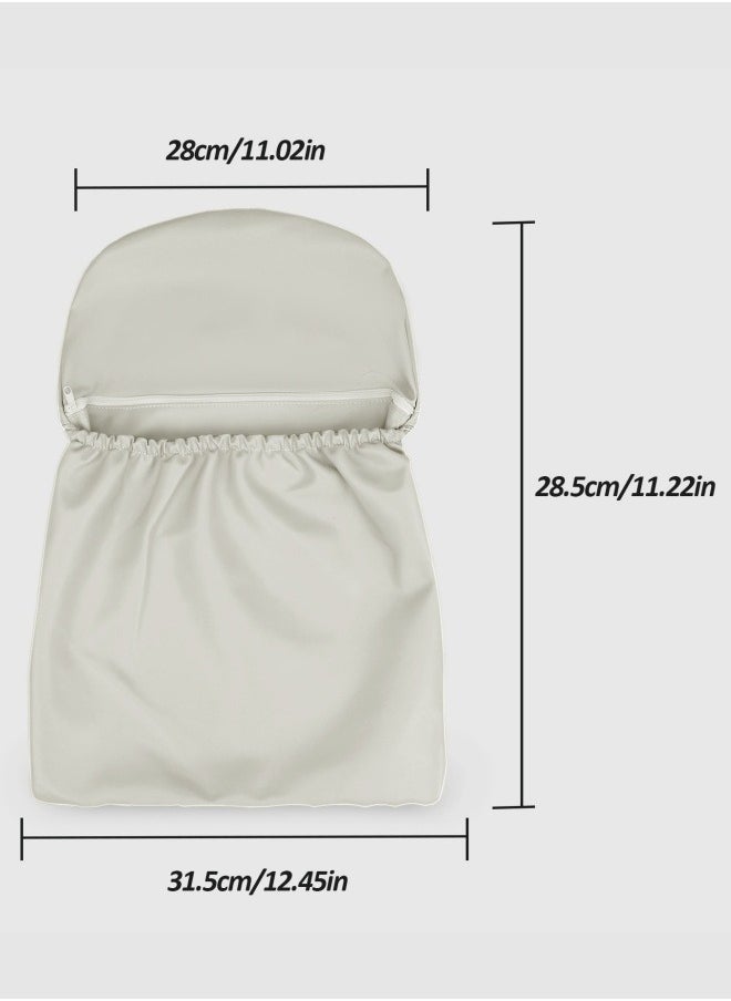 Generic - Highchair Handy Pocket Pouch, Compatible with IKEA Antilop Highchair,High Chair Accessories, Wipeable and Waterproof Material, One Large Pouch with an Internal Zip Pocket(Grey) - Image 1