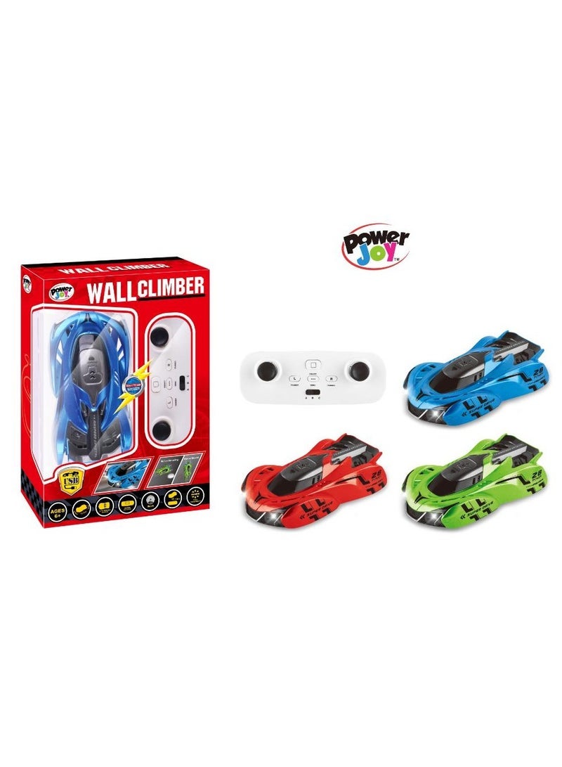 باور جوي متسلق حائط Power Joy I / R للتحكم عن بعد مع سيارة لعبة أضواء ، مجموعة متنوعة 1 قطعة (قد يختلف اللون) | تسلق الجدران والسقف والأسطح الرأسية الأخرى | سيارة للعرض | لعبة مركبة | هدية لهواة الجمع والأطفال - Image 1