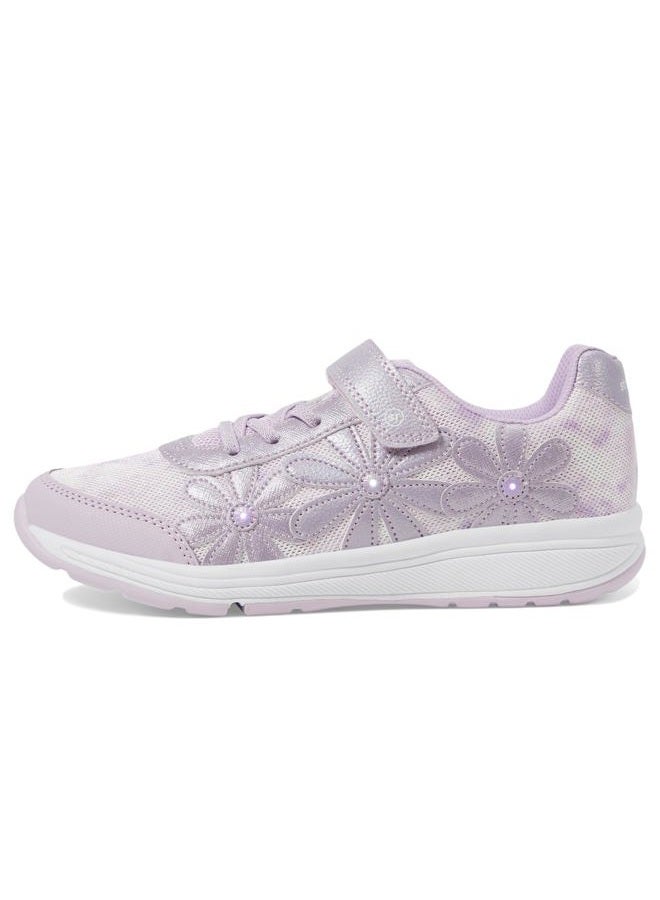Stride rite Girl's Lighted Glimmer Sneaker, Lavender, 12 Little Kid - Image 4