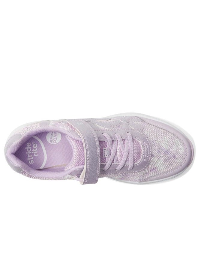 Stride rite Girl's Lighted Glimmer Sneaker, Lavender, 12 Little Kid - Image 2