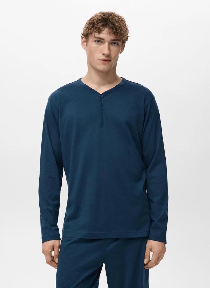 مانجو مان طقم بيجامات قطن %