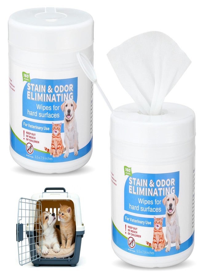 Swiffen 2 Pack/ 320 Count Litter Box Scrubbing Wipes, Cat Litter Box Cleaning Wipes, Unscented Cleaner & Deodorizer Canister Pet Urine Floor Cleaner Wipe for Kennels Pet Cleaning Supplies - Image 1