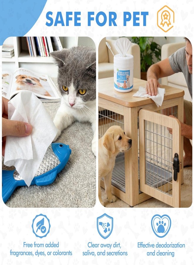 Swiffen 2 Pack/ 320 Count Litter Box Scrubbing Wipes, Cat Litter Box Cleaning Wipes, Unscented Cleaner & Deodorizer Canister Pet Urine Floor Cleaner Wipe for Kennels Pet Cleaning Supplies - Image 3