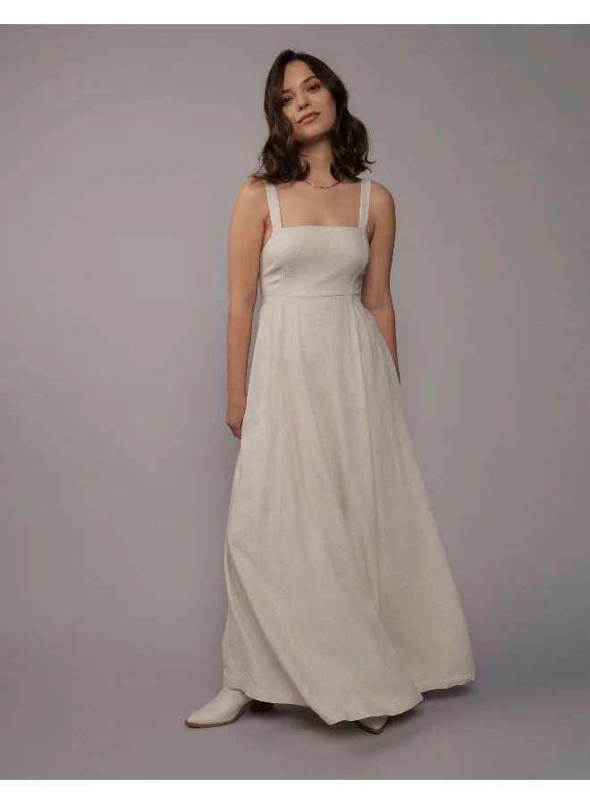 امريكان ايجل INTL LINEN MAXI DRESS
