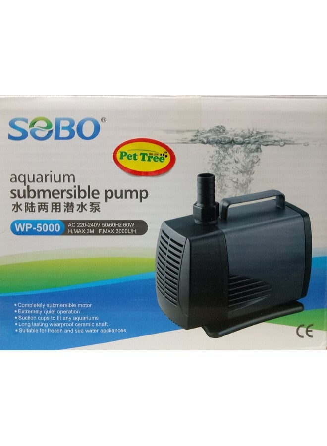 SOBO Submersible Power Head - WP-5000-60W - F.Max 3000 L/H - Sobo - Water Lifting Pump - Pond & Fountain & Filter Sump Filter Systems