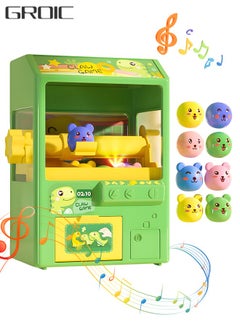 GROIC Mini Claw Machine with 8 Small Cartoon Ball, Electronic Arcade Game Indoor Toy with Music & Light Slam Dunk Claw Machine, Miniature Candy Grabber for Kids Party Game  - Image 1