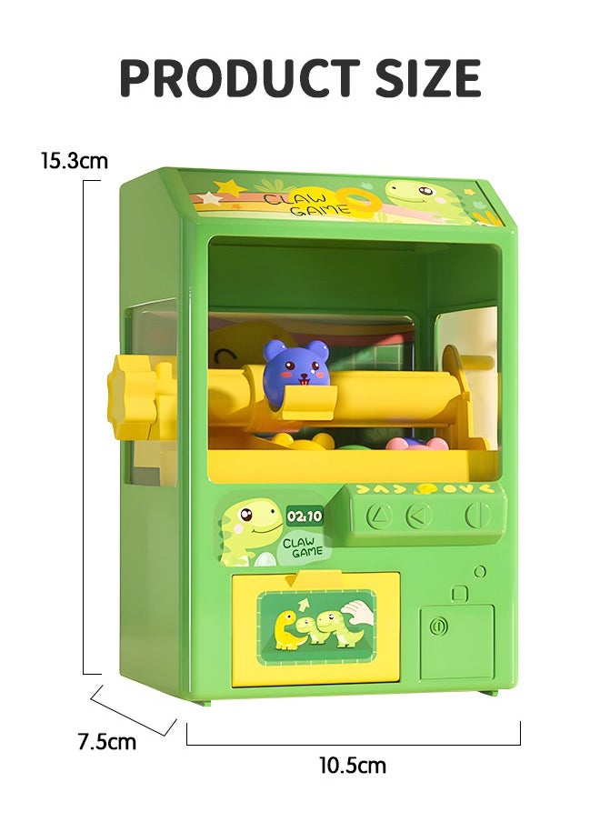 GROIC - Mini Claw Machine with 8 Small Cartoon Ball, Electronic Arcade Game Indoor Toy with Music & Light Slam Dunk Claw Machine, Miniature Candy Grabber for Kids Party Game - Image 1