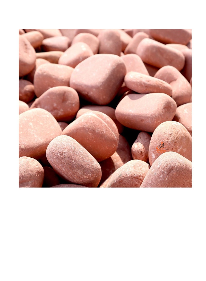KNP Tumbled Red River Stone Natural Garden Material 3-5 cm 5 kg - Image 3