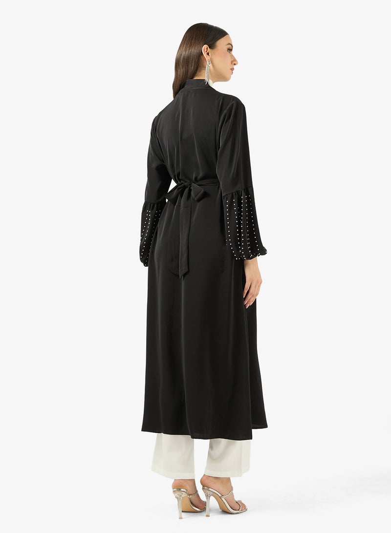 Khizana Abaya With Puff Sleeves - Image 2