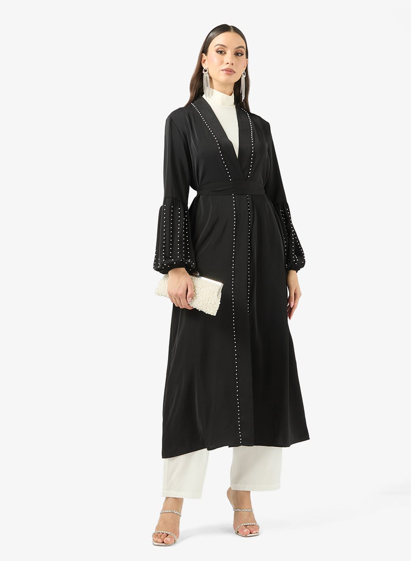 Khizana Abaya With Puff Sleeves - Image 4