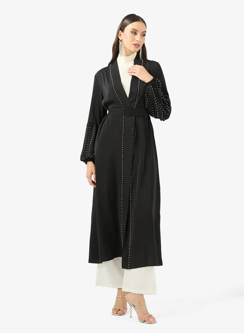 Abaya With Puff Sleeves