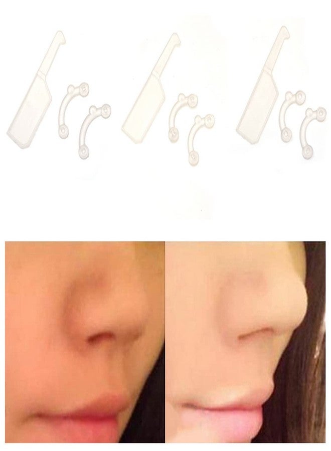 VANANA 3 Sizes Invisible Nose Lifter, Soft Silicone Nose Sharper Straightening Nose Up Corrector Tool, Comfortable Easy Install Removable (White) - Image 5