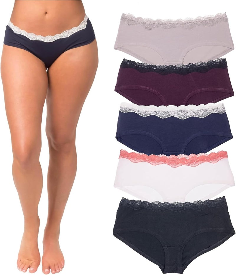 Emprella Cotton Underwear for Women, Seamless Women's Underwear Pack, Cheeky Hipster Panties - Image 1