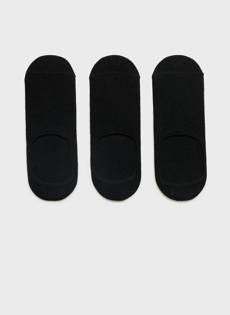 Mango Man 3-Pack Of Invisible Socks  - Image 1