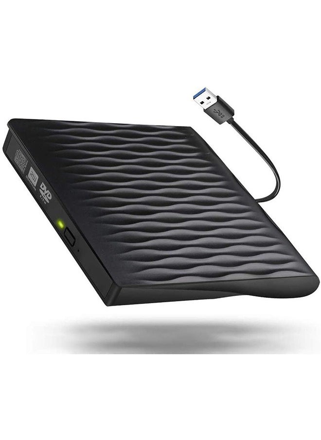 LENND - USB C External CD DVD Drive, USB Type C Adapter to USB 3.0 Superdrive Optical Drive DVD CD+/-RW Burner Writer Compatible with MacBook Air iMac Windows and Laptop - Image 1