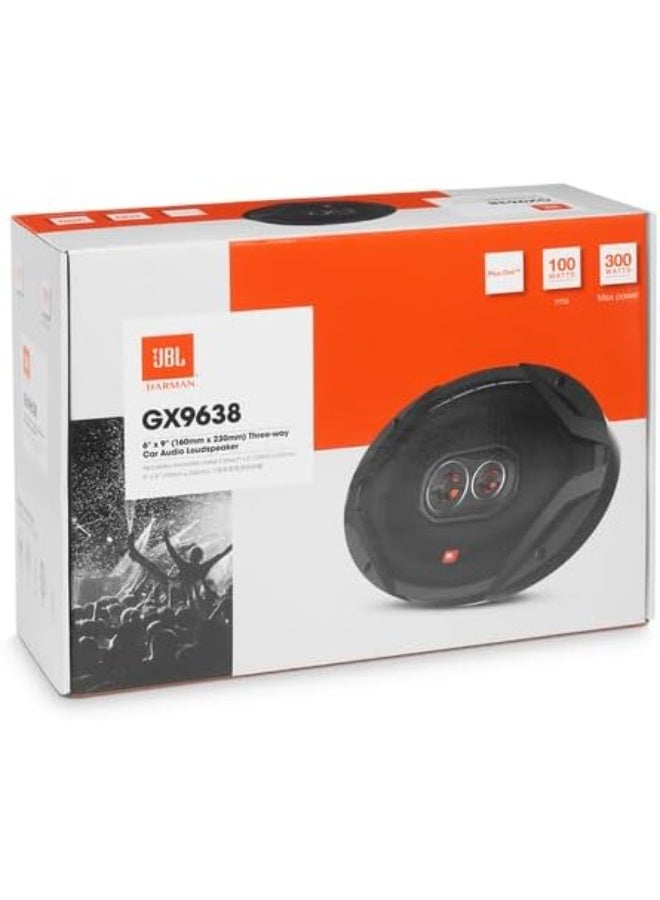 JBL GX9638 Car Speakers, 6x9 3-Way, 300W Peak Power, 2.3 Ohms, Black 1-PAIR - Image 2