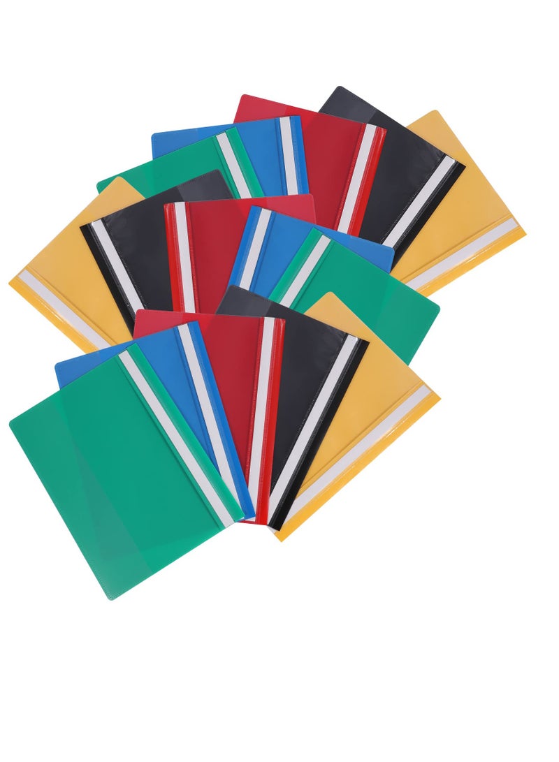 A4 Project Folder, 15 Pcs Plastic Presentation Project Folder, Document Organiser Holder Case Plastic, Document Transparent Cover - Image 1