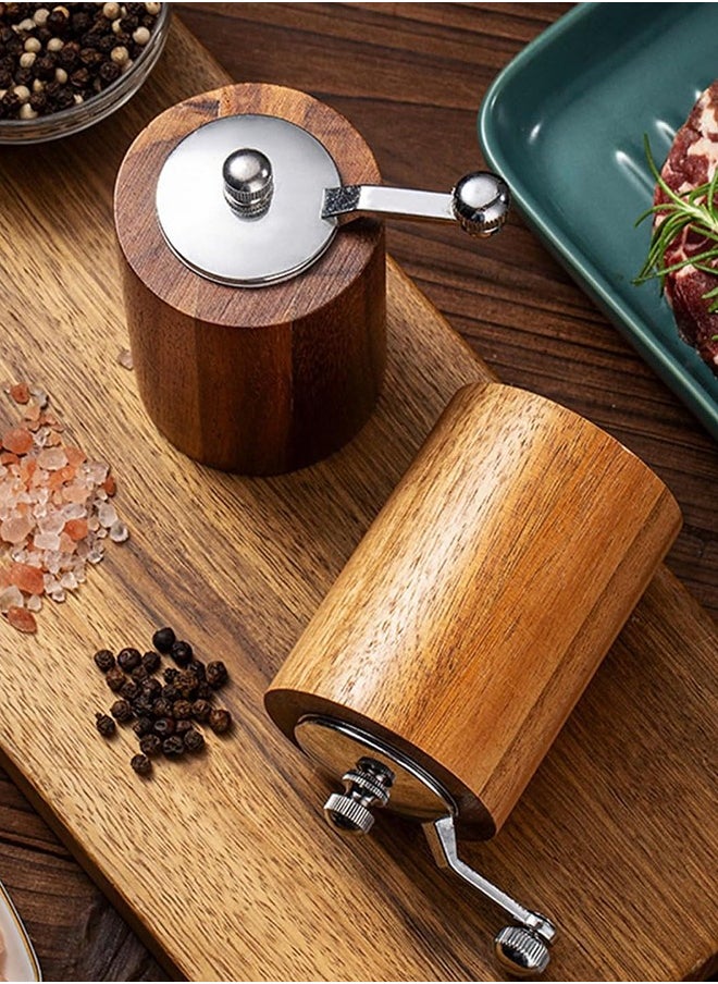 Sweet Life Hand-cranked Pepper Grinder Kitchen Manual Solid Wood Pepper Black Pepper Mill Household Sea Salt Pepper Grinding Bottle for kitchen Spice  - Image 2