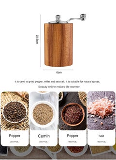 Hand-cranked Pepper Grinder Kitchen Manual Solid Wood Pepper Black Pepper Mill Household Sea Salt Pepper Grinding Bottle for kitchen Spice - pzsku/Z3DEDEC5F73EB6645A82FZ/45/_/1717516325/b7087a5b-5175-4b1c-9912-f1f097cb2576