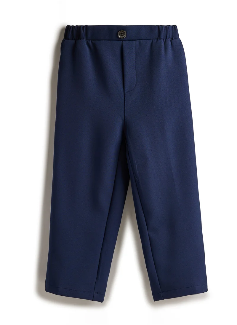 victor and jane Navy Waistcoat And Pant Set With Shirt And Bow Tie