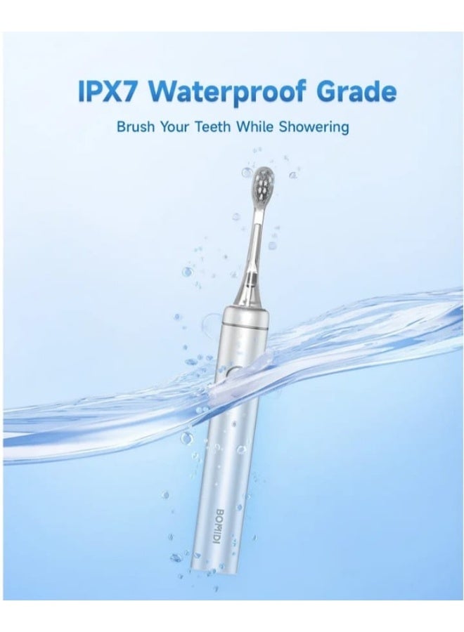 BOMIDI Sonic Electric Toothbrush TX6 with UV Light Sterilization Chamber, IPX7 Waterproof & 6 Professional Brushing Modes, 1200mAh Battery - Image 5