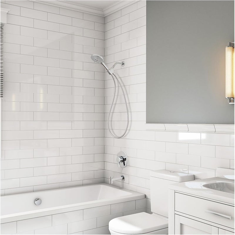 Hansgrohe Raindance Select S Adjustable 5-inch Handheld Shower Head Set with 3 Spray Options in Chrome - Image 2