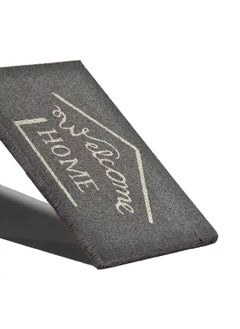 EVIDECO Non-Slip Backing Attractive Design Welcome Home Printed Door Mat Grey 40 x 60 cm 1401193  - Image 5
