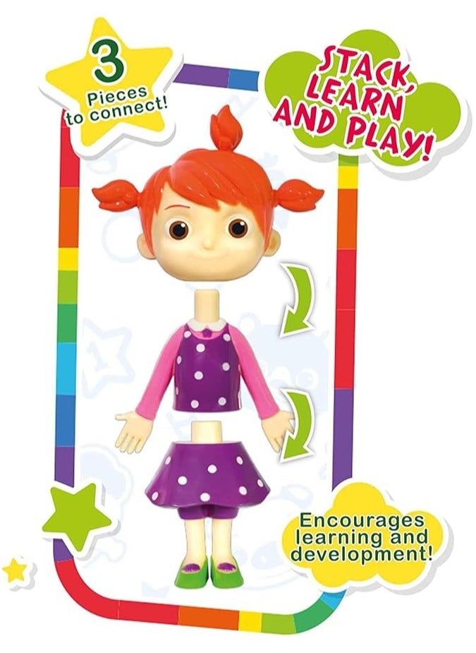 Sinco Creations Cocomelon Stackable Characters – Officially Licensed Educational Stacking Toy for Kids & Toddlers – Fun, Colorful, Learning Gift  - Image 4
