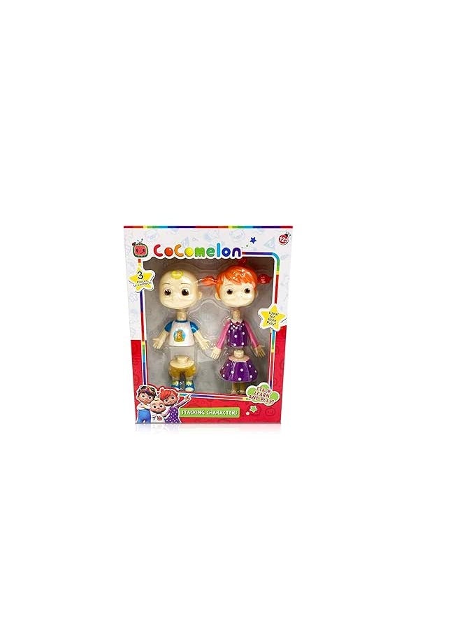 Sinco Creations Cocomelon Stackable Characters – Officially Licensed Educational Stacking Toy for Kids & Toddlers – Fun, Colorful, Learning Gift  - Image 1