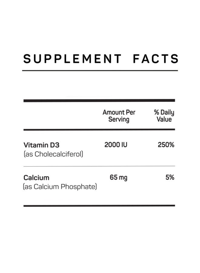 Vitamax فيتامين د3 2000 وحدة دولية أقراص نباتية لصحة العظام والأسنان، عبوة من 60 حبة - Image 2