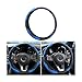 LoyaForba Car Steering Wheel Cover Microfiber PU Leather Elastic Carbon Fiber Auto Steering Wheel Protector 15 Inch Breathable AntiSlip for Women Men Car Interior Accessories for Most Cars BlackBlue - Image 2