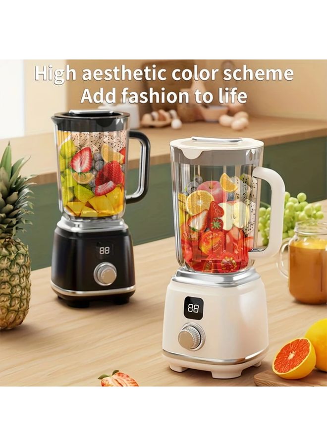 Black USB Rechargeable Juicer with Digital Display for Smoothies and Travel - Image 4